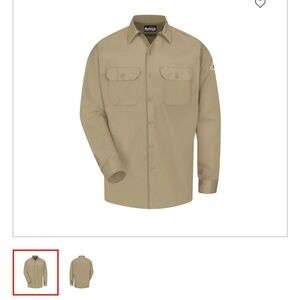 Men's Bulwark FR Tan Work Shirt